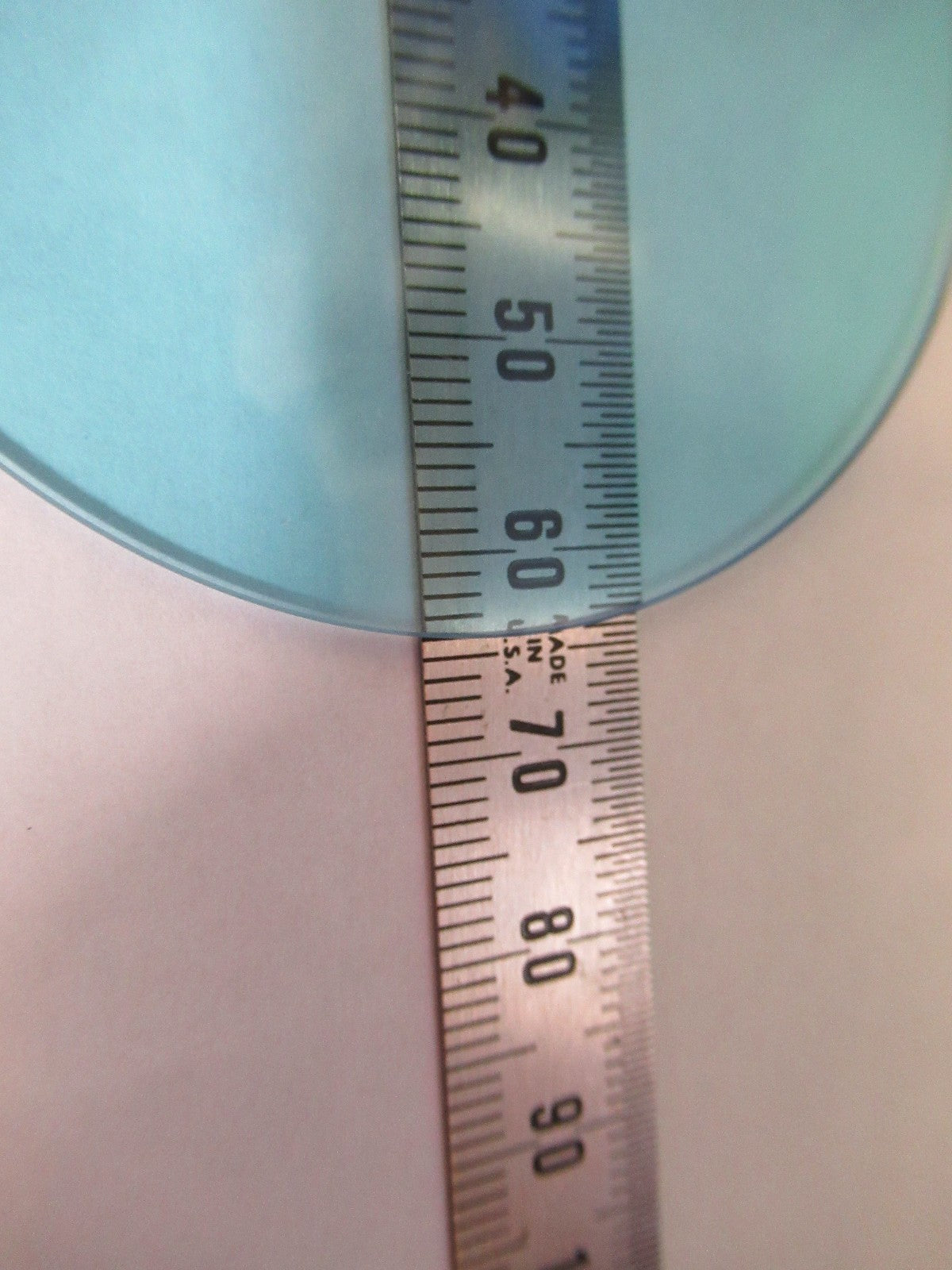 OPTICAL MICROSCOPE FILTER CLEAR BLUE SCHOTT OPTICS AS PICTURED T5-A-81