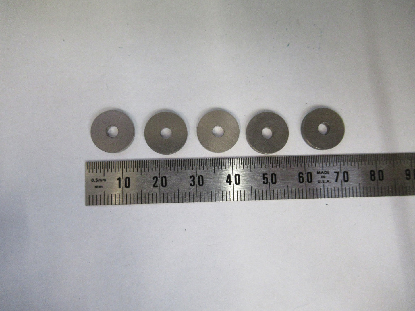 TUNGSTEN ALLOY WASHERS RARE HEAVY METAL WOLFRAM 15gr AS PICTURED V3-A-14