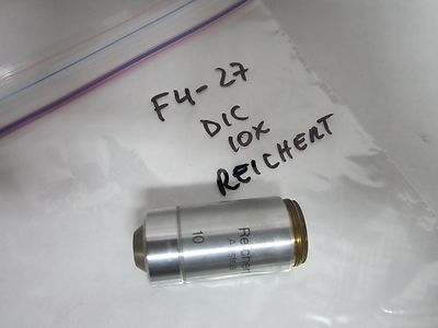 POLYVAR MICROSCOPE REICHERT OBJECTIVE 10X PLAN DIC INFINITY OPTICS BIN#F4-27