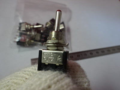 LOT 9 EA TEMPORARY SWITCH MINI TOGGLE 6A 125V NICE &6-A-21