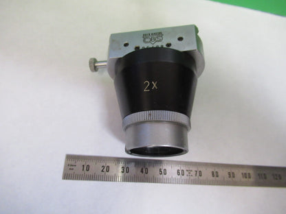 CBS KASSEL BECK OBJECTIVE 2X OPTICS STEREO MICROSCOPE PART AS PICTURED U8-A-01