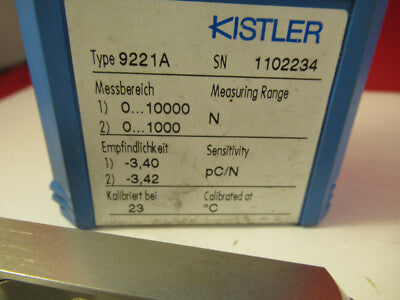 Kistler Swiss 9221A Load Cell Pressure Sensor Plastic Mold