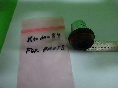 FOR PARTS MICROSCOPE OLYMPUS M10 OBJECTIVE  JAPAN OPTICS BIN#K1-M-24