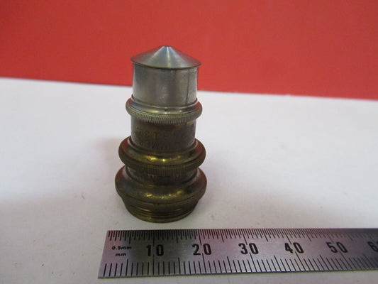Antique Brass Spencer Lens Co. 1.8mm Objective Microscope Part