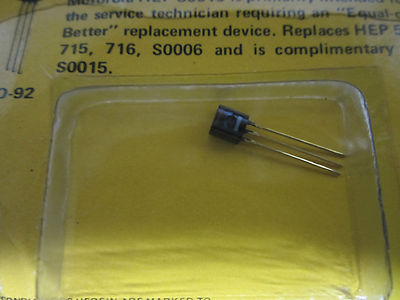 SILICON PNP TRANSISTOR HEP S0019 SEMICONDUCTOR AS IS BIN#11