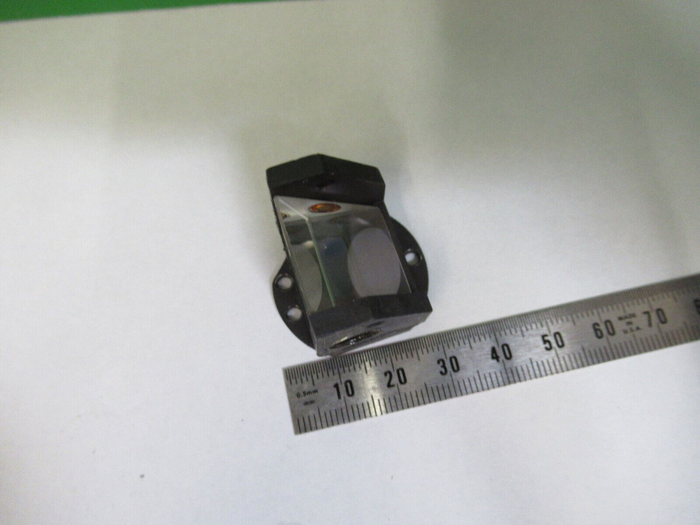 ANTIQUE BAUSCH LOMB OPTICS GLASS PRISM MICROSCOPE PART AS PICTURED #G5-A-108