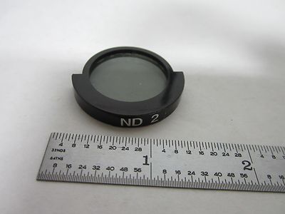 MICROSCOPE PART MITUTOYO JAPAN  FILTER ND 2 OPTICS  BIN#R5-44