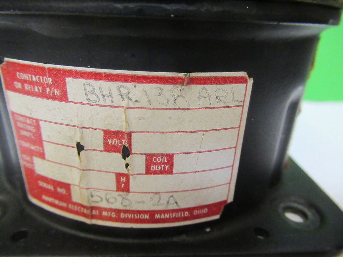 Hartman Electric Relay BHR138ARL Contactor Aircraft Part