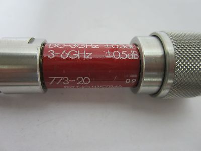 NARDA ATTENUATOR DC-6 GHz FREQUENCY 20dB RF MICROWAVE BIN#A1-M-2