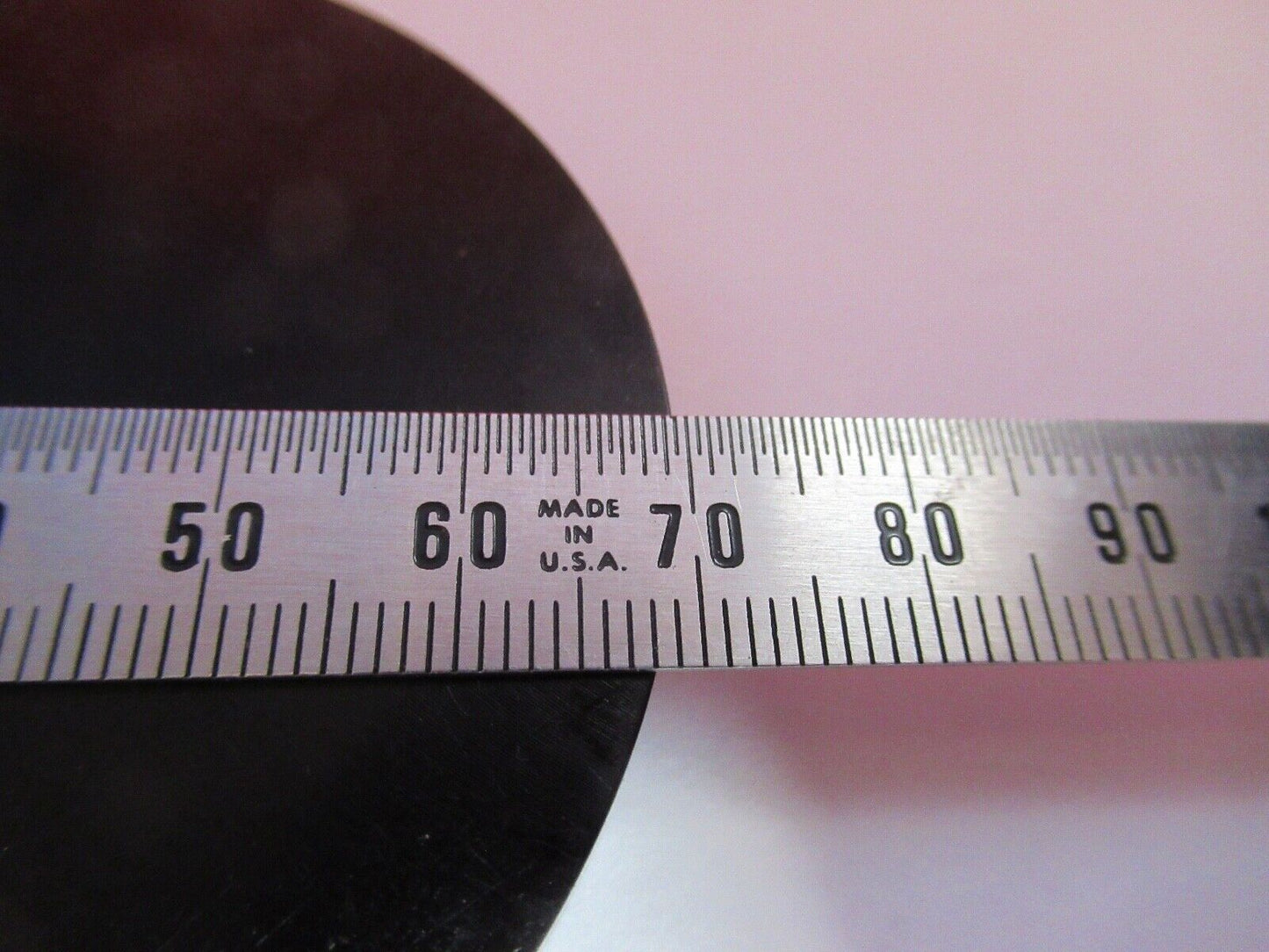 OPTICAL BLANK OPAQUE ALUMINUM ANODIZED DISC LASER OPTICS AS PICTURED Q2-24