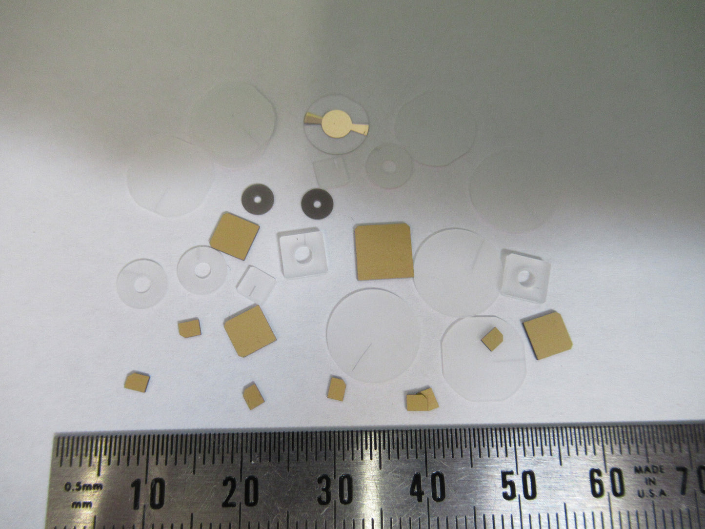 Lot Blanks Piezoelectric Quartz Crystal X-y-cut Gold Coated Piezo Sensor