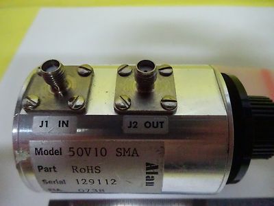 RF MICROWAVE FREQUENCY COAXIAL STEP ATTENUATOR ALAN 50V10 SMA as pictured #X2-17