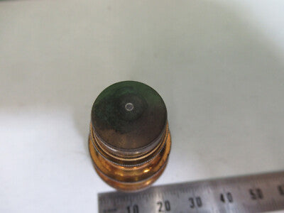 Antique Bausch & Lomb Brass Objective Lens Microscope Part