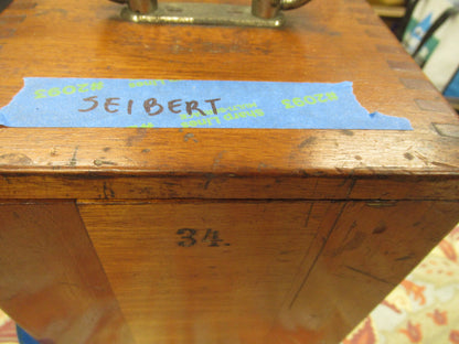 Empty Wood Cabinet for Antique Seibert Germany Microscope Part