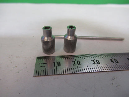 UNITRON JAPAN POL SCREWS for POLARIZATION MICROSCOPE PART AS PICTURED &Z1-A-145