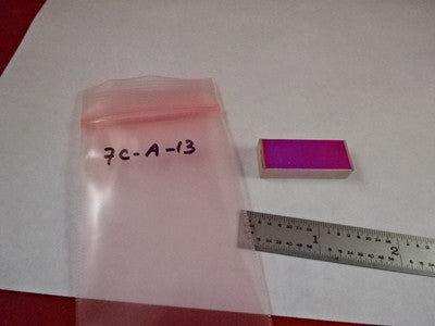 OPTICAL FLAT RECTANGULAR DICHROIC MIRROR OPTICS AS PICTURED &7C-A-13