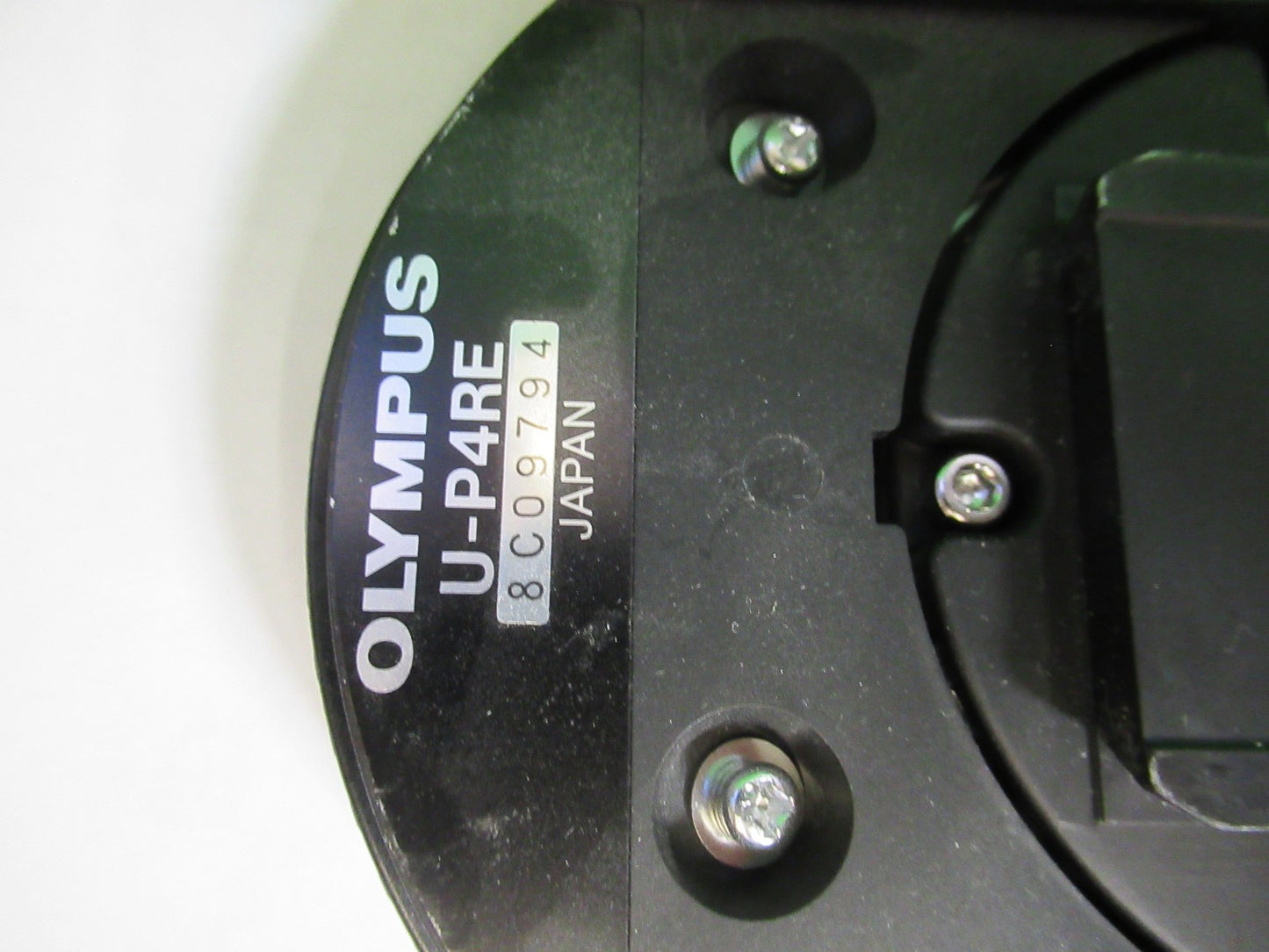 OLYMPUS JAPAN NOSEPIECE  U-P4RE MICROSCOPE PART AS PICTURED T4-A-23