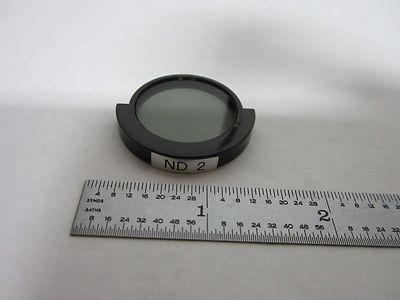MICROSCOPE PART MITUTOYO JAPAN  FILTER ND 2 OPTICS  BIN#R5-45
