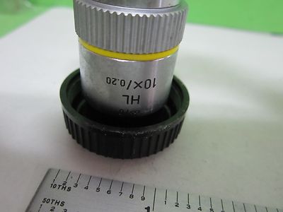 MICROSCOPE PART LEITZ GERMANY OBJECTIVE HL 10X INFINITY OPTICS AS IS BIN#S9-16