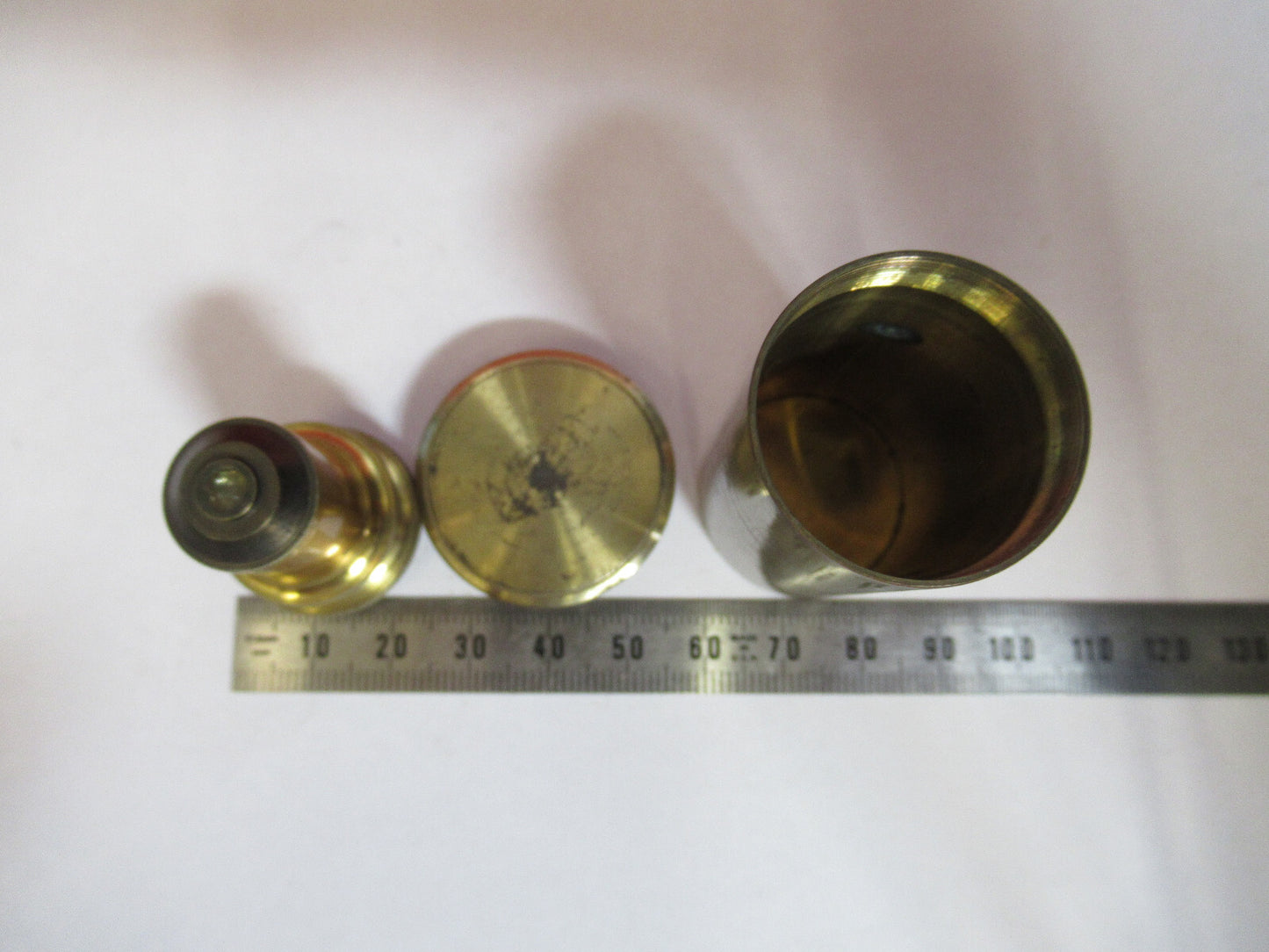 Antique Brass Beck London Objective Lens Microscope Part