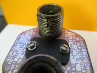 ARMTEC TRU-66/A TRANSMITTER PRESSURE 418-00044 NSN AIRCRAFT PART AS PIC &P4-A-26