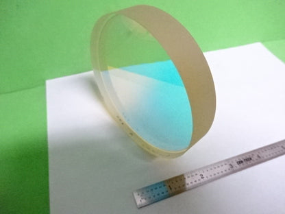 OPTICAL ZERODUR DICHROIC MIRROR [chip on back] LASER OPTICS AS IS #58-C-06