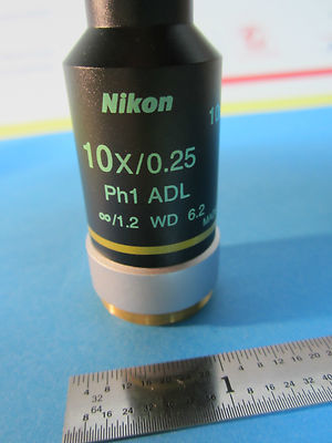 Optical Microscope Objective Nikon Japan 10X PH1 Adl Nice Optics