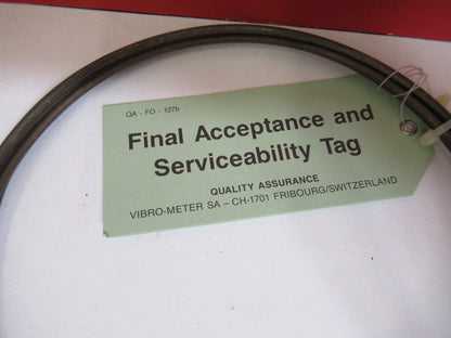 MEGGITT VIBRO-METER CABLE 921-069-000-101 HIGH TEMP SENSOR AS PICTURED Y5-A-32