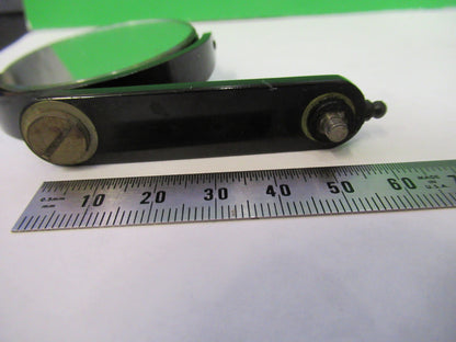 ANTIQUE BAUSCH LOMB MIRROR ASSEMBLY MICROSCOPE PART OPTICS AS PICTURED S1-B-57