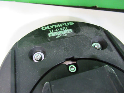 OLYMPUS JAPAN NOSEPIECE  U-P4RE MICROSCOPE PART AS PICTURED T4-A-23