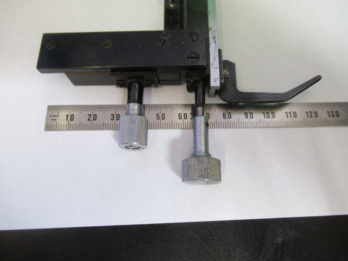 TIYODA JAPAN XY CLIPS STAGE MICROSCOPE PART AS PICTURED &S2-C-63
