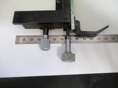 TIYODA JAPAN XY CLIPS STAGE MICROSCOPE PART AS PICTURED &S2-C-63