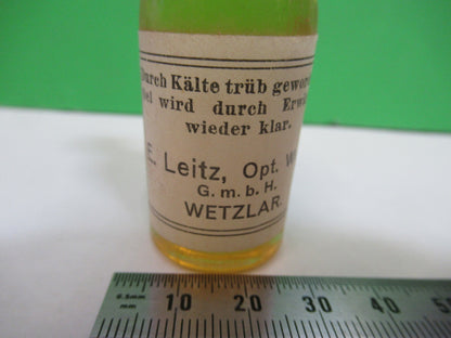 Leizt Wetzlar Cedern Oel Antique Bottle Microscope Part