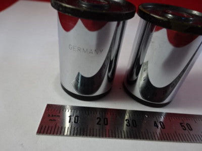 PAIR LEITZ GERMANY 10X LENS EYEPIECE OCULAR MICROSCOPE PART OPTICS &99-A-25