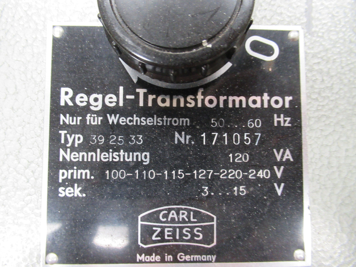 HEAVY POWER SUPPLY 392533 CARL ZEISS GERMANY MICROSCOPE PART AS PICTURED TD-1
