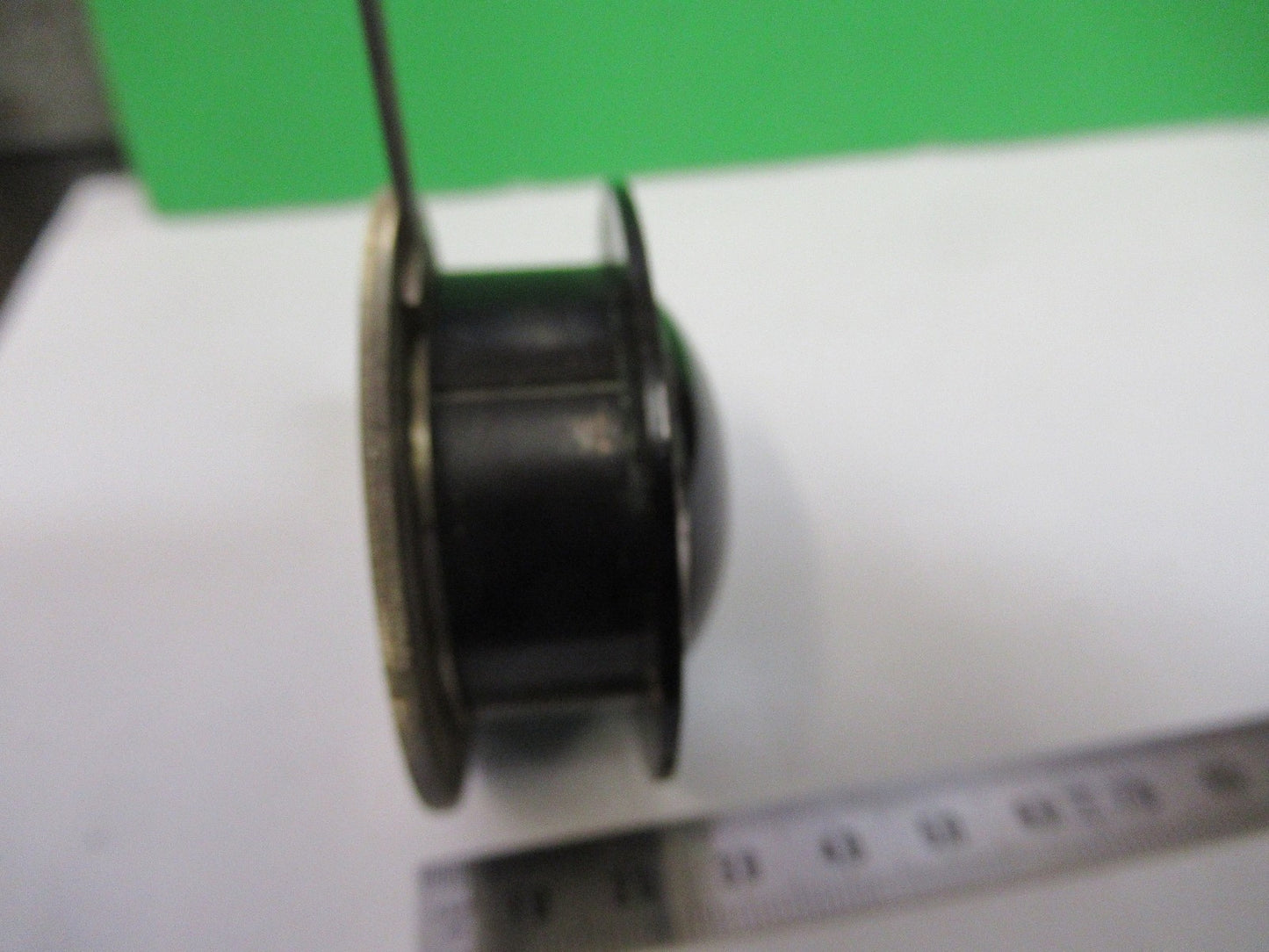 ANTIQUE BRASS LEITZ GERMANY CONDENSER IRIS MICROSCOPE PART AS PICTURED V3-A-37