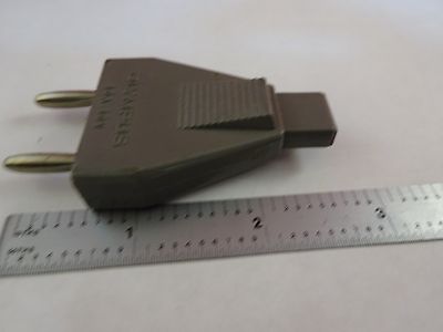 MICROSCOPE PART OLYMPUS JAPAN POWER ADAPTER PLUG 10A 10V AS IS BIN#N2-E-04