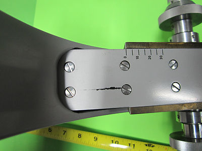 MICROSCOPE PART REICHERT AUSTRIA ZETOPAN FRAME + MICROMETER AS PICTURED BIN#29
