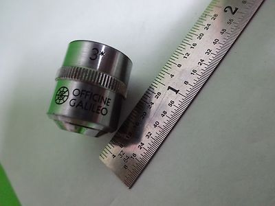 MICROSCOPE PART OBJECTIVE LENS OFFICINE GALILEO 10X ITALY OPTICS AS IS BIN#V7-37
