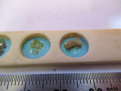 ANTIQUE PREPARED SLIDE IN BONE RARE UK MICROSCOPE PART AS PICTURED &5-DT-S5
