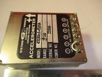 SYSTRON DONNER ACCELEROMETER 1 g's 4310A-1-P109A INERTIAL AS PICTURED &FT-6-33