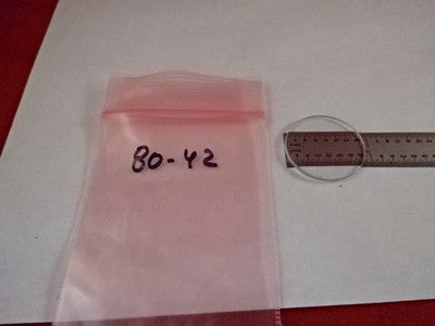 MICROSCOPE PART RETICLE GLASS TARGET MICROMETER CROSS OPTICS AS IS #80-42