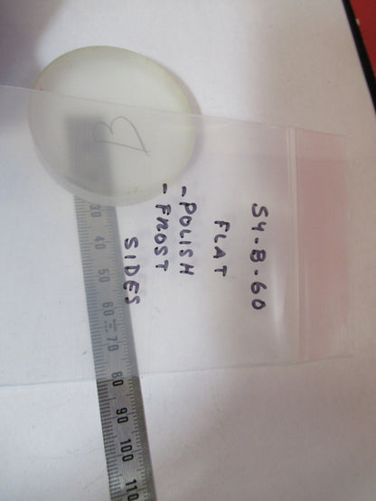 OPTICAL FLAT POLISHED FROSTED SIDES GLASS OPTICS S4-B-60