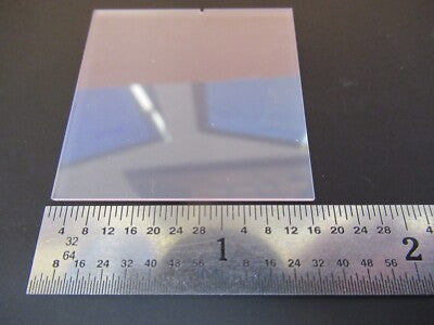 QUARTZ PLATE SINGLE CRYSTAL PIEZOELECTRIC Y-CUT PIEZO PART AS PICTURED &3K-A-74