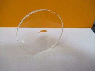 OPTICAL BK7 GLASSROUND PL-CC CENTRE LENS MIL-SPEC OPTICS AS PICTURED &27-B-11