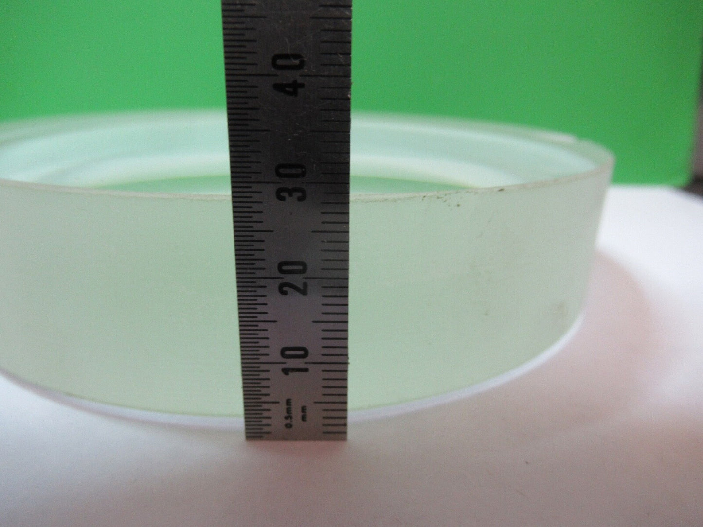 OPTICAL LARGE LENS BK7 GLASS [chipped] OPTICS AS PICTURED G5-A-25