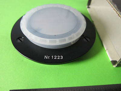 MICROSCOPE LEITZ WETZLAR GERMANY STANDARD FILTER NG1 OPTICS + BOX BIN#A9-36ii