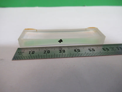 OPTICAL GLASS RECTANGULAR Bi CC CONCAVE LENS LASER OPTICS AS PICTURED 98-A-03