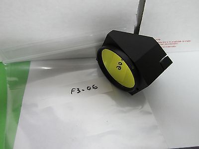 MICROSCOPE PART OPTICAL FILTER MOUNTED NICE OPTICS BIN#F3-06