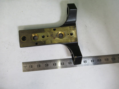 UNITRON JAPAN BRASS STAGE HOLDER MICROSCOPE PART AS PICTURED Z1-A-160